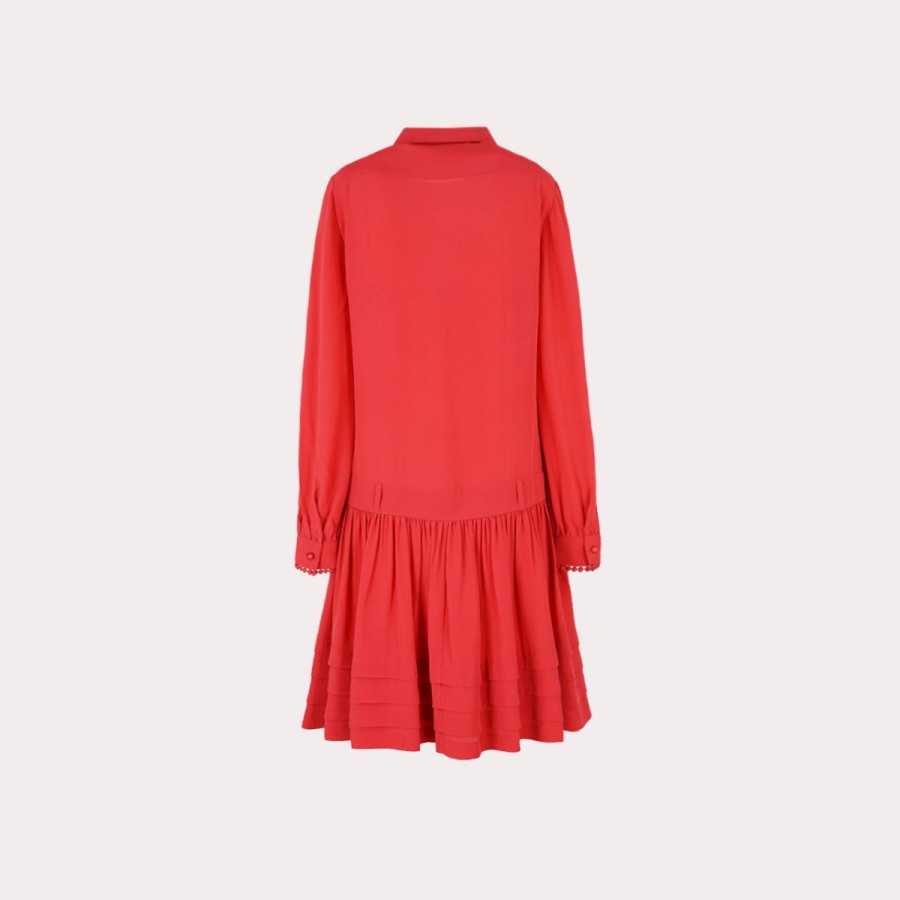 Clothing PHILOSOPHY DI L. SERAFINI | Philosophy Di L. Serafini-Long Sleeve Ruffled Dress