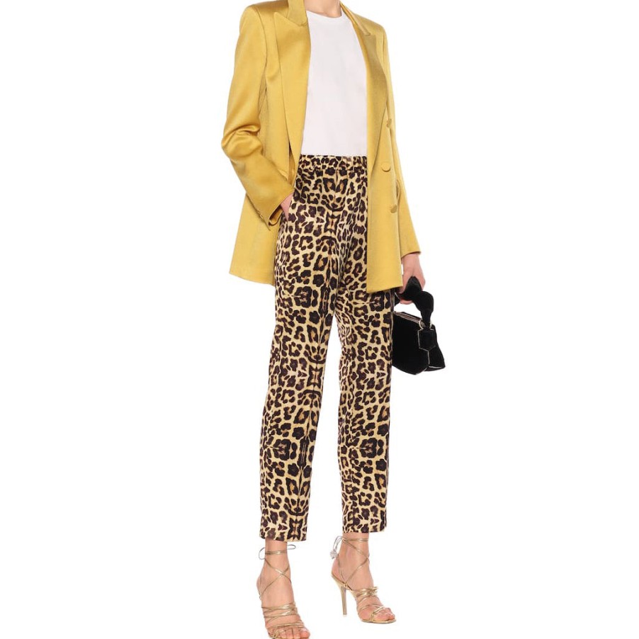 Clothing DRIES VAN NOTEN | Carrot Leg Cheetah Pants