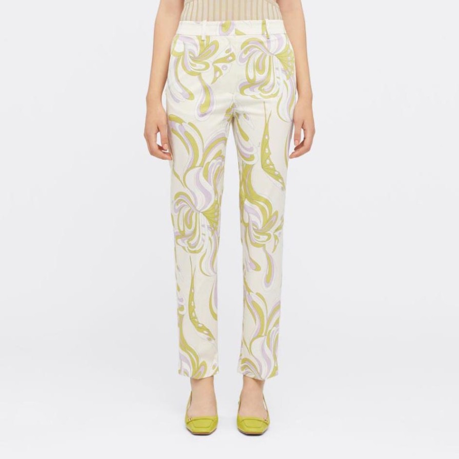 Clothing EMILIO PUCCI | Emilio Pucci-Printed Cotton Blend Trousers