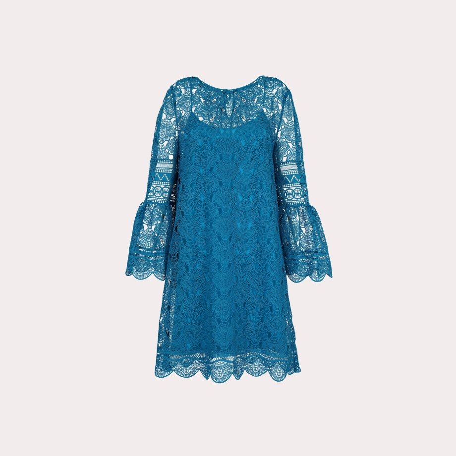 Clothing ALBERTA FERRETTI | Alberta Ferretti-Embroidered Lace Layered Dress