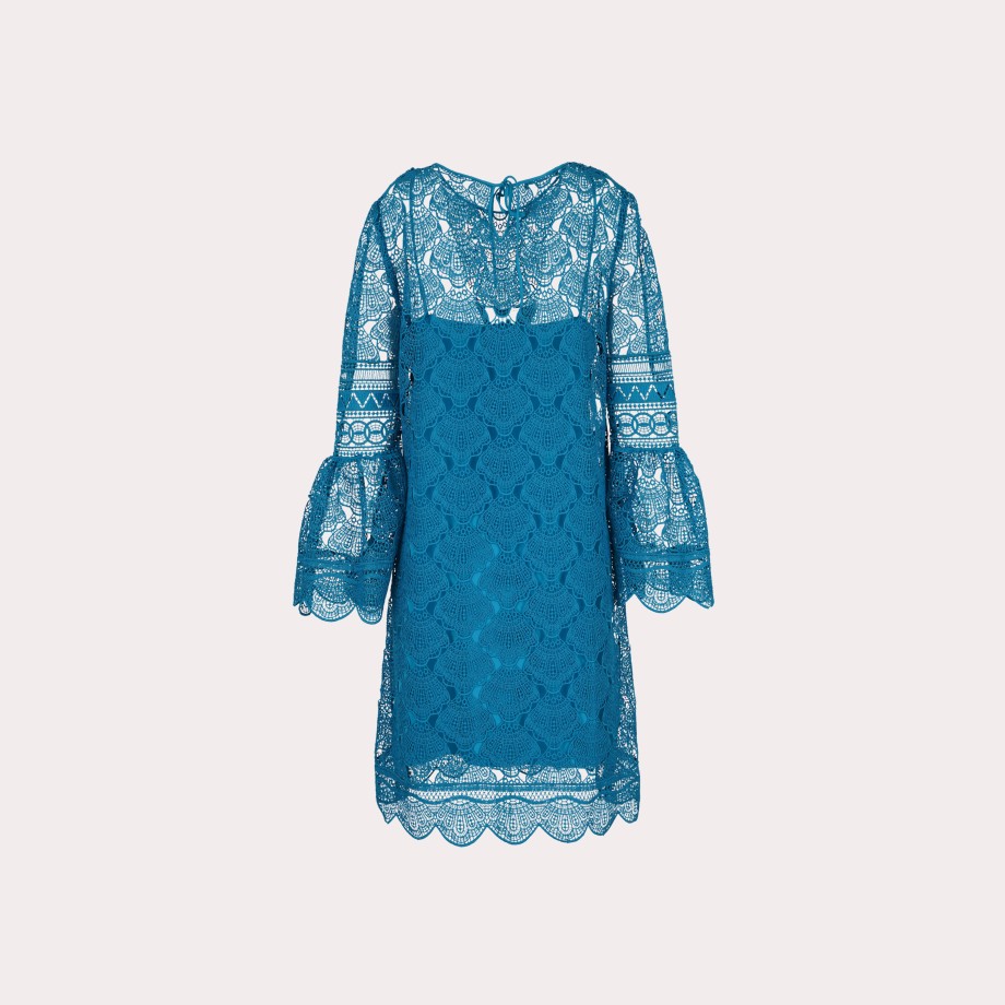 Clothing ALBERTA FERRETTI | Alberta Ferretti-Embroidered Lace Layered Dress