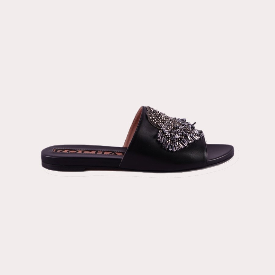 Shoes ROCHAS | Rochas-Leather Slides