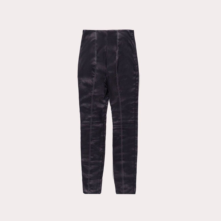 Clothing T BY ALEXANDER WANG | T By Alexander Wang-Straight-Leg Lambskin Trousers