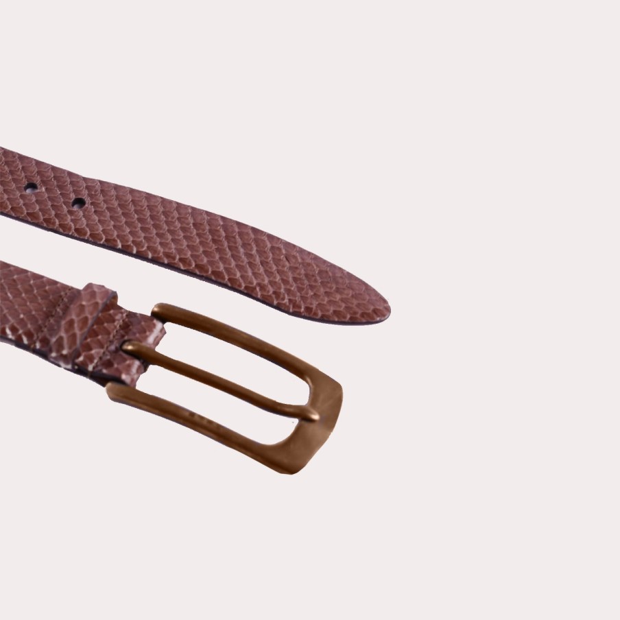 Accessories ETRO | Snake-Effect Leather Belt