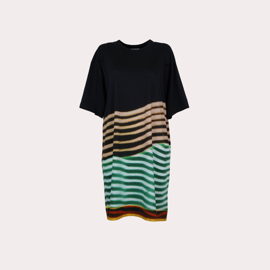 Clothing DRIES VAN NOTEN | Dries Van Noten-Striped Hagels T-Shirt