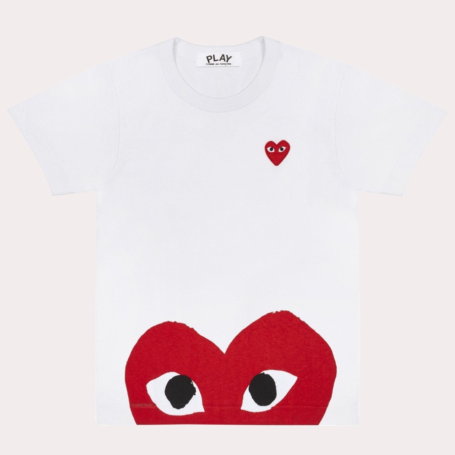 Clothing CDG PLAY | Cgd Play-Heart Cotton T-Shirt