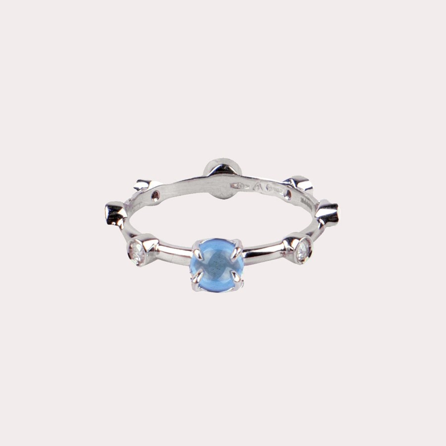 Jewelry DAMIANI | Damiani-White Gold Ring With Blue Topaz