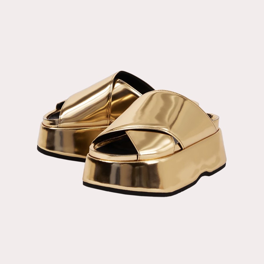 Shoes JUNYA WATANABE | Junya Watanabe-Cross-Strap Platform Sandals