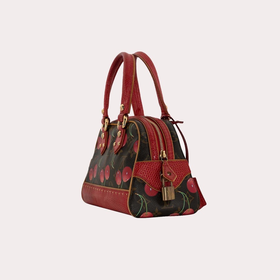 Vintage LOUIS VUITTON | Louis Vuitton-Limited Edition Cerises Lizard Neo Deauville Bag