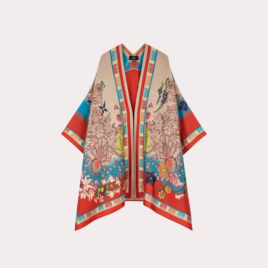 Clothing ETRO | Etro-Floral Jacquard Cape