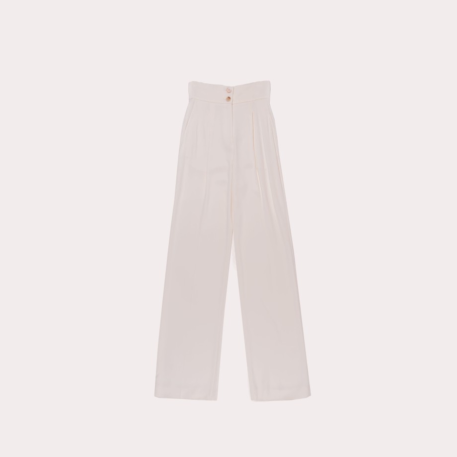 Clothing ANTONIO BERARDI | High Waisted Crepe Trousers