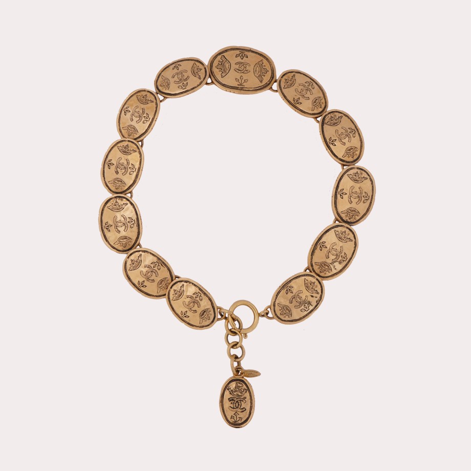 Vintage CHANEL | Chanel-Gold Plated Charms Necklace