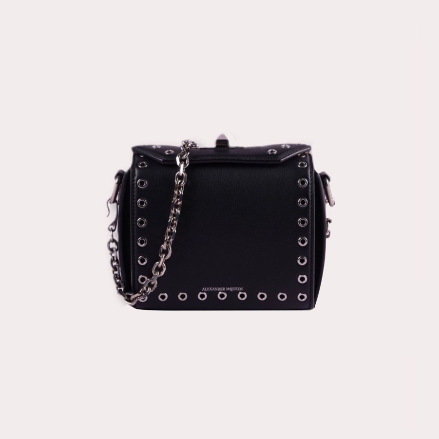 Bags ALEXANDER MCQUEEN | Structured Handbag With Metallic Details