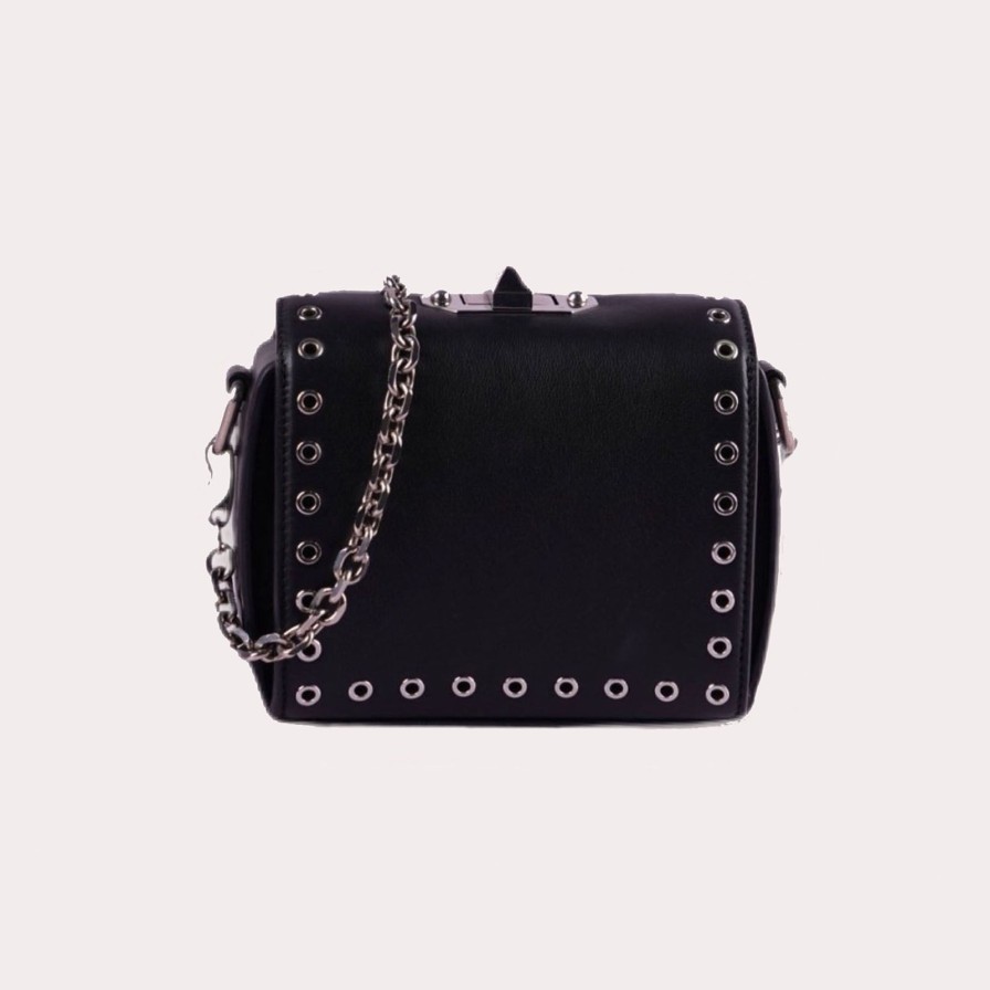 Bags ALEXANDER MCQUEEN | Structured Handbag With Metallic Details