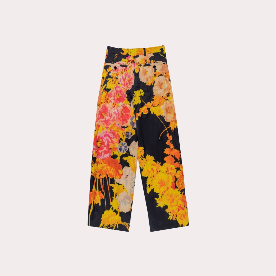 Clothing DRIES VAN NOTEN | Podium Floral Print Trousers