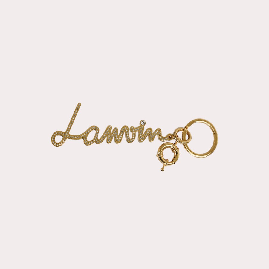 Accessories LANVIN | Lanvin-Logo Keyring In Metallic