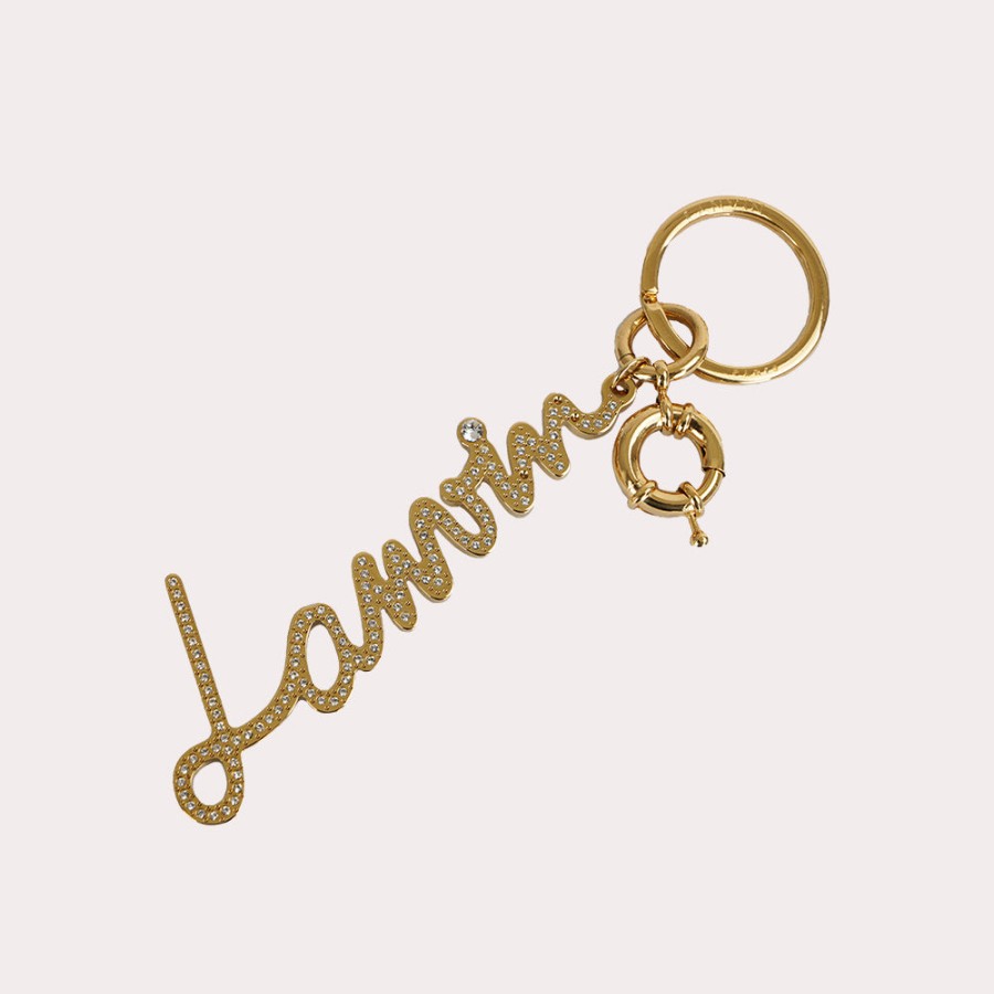 Accessories LANVIN | Lanvin-Logo Keyring In Metallic