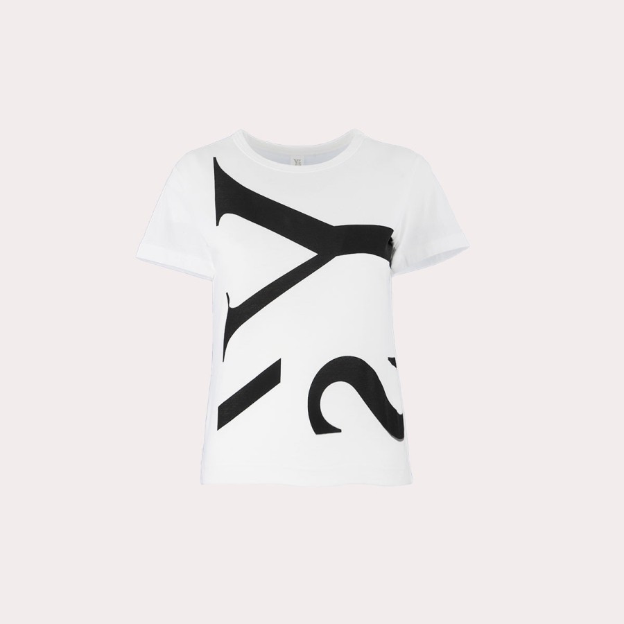 Clothing Y'S | Y'S-Printed T-Shirt