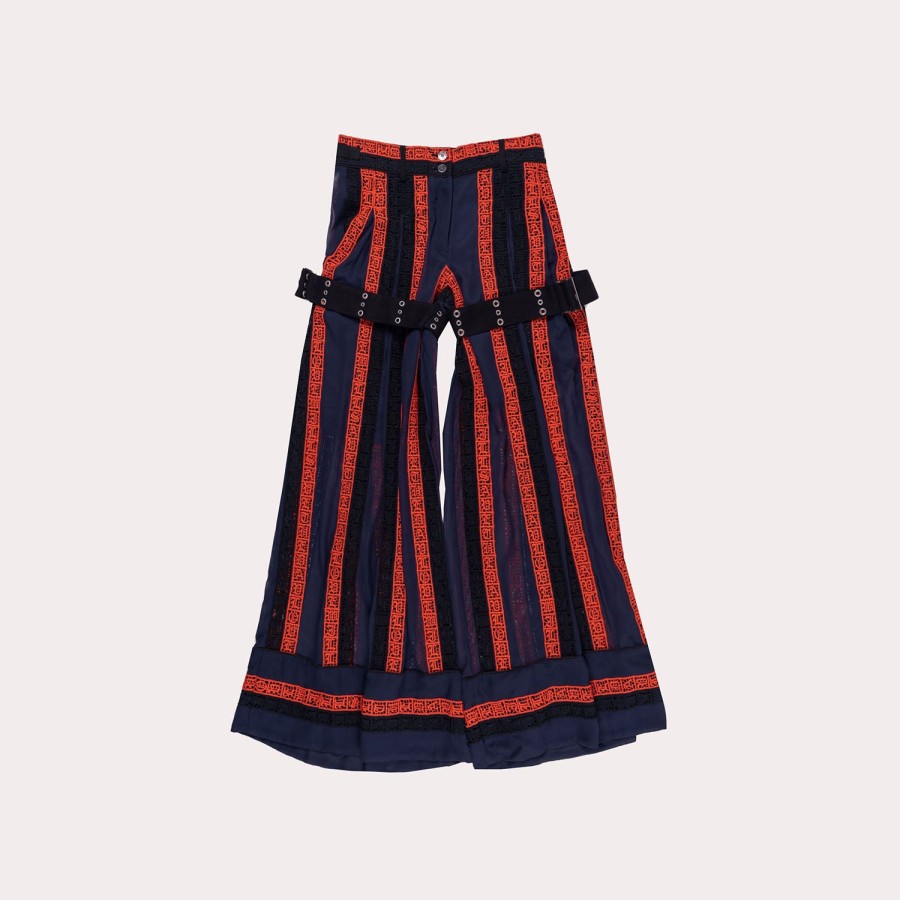 Clothing SACAI | Sacai-Flowy Striped Pants