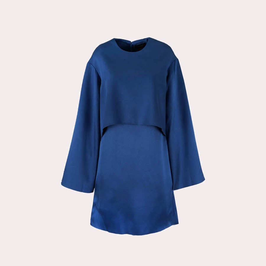 Clothing ELLERY | Ellery-Wide Long Sleeve Dress