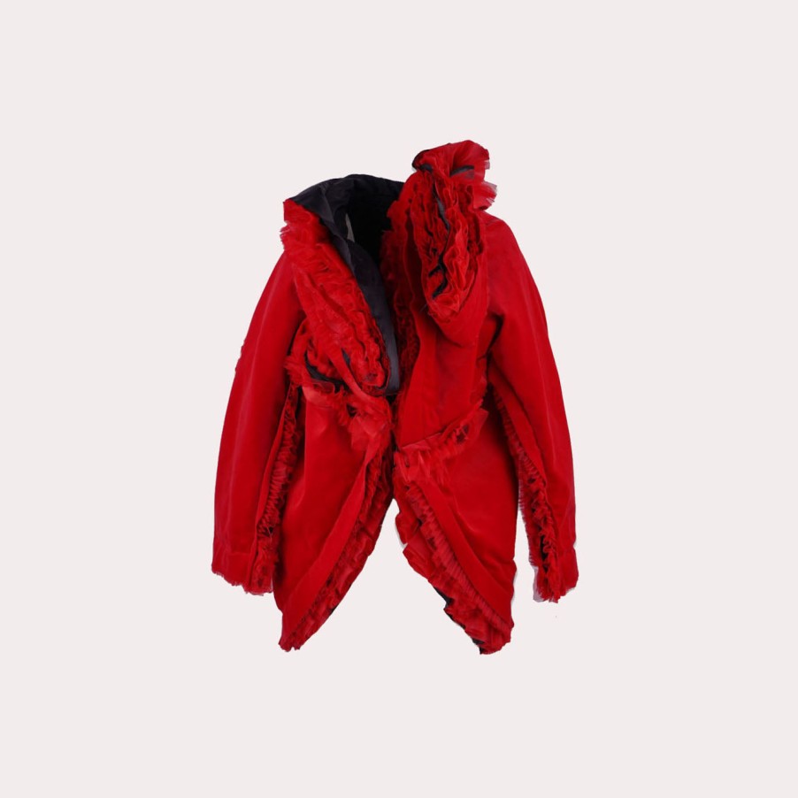 Clothing COMME DES GARCONS | Comme Des Garcons-Ruffled Coat