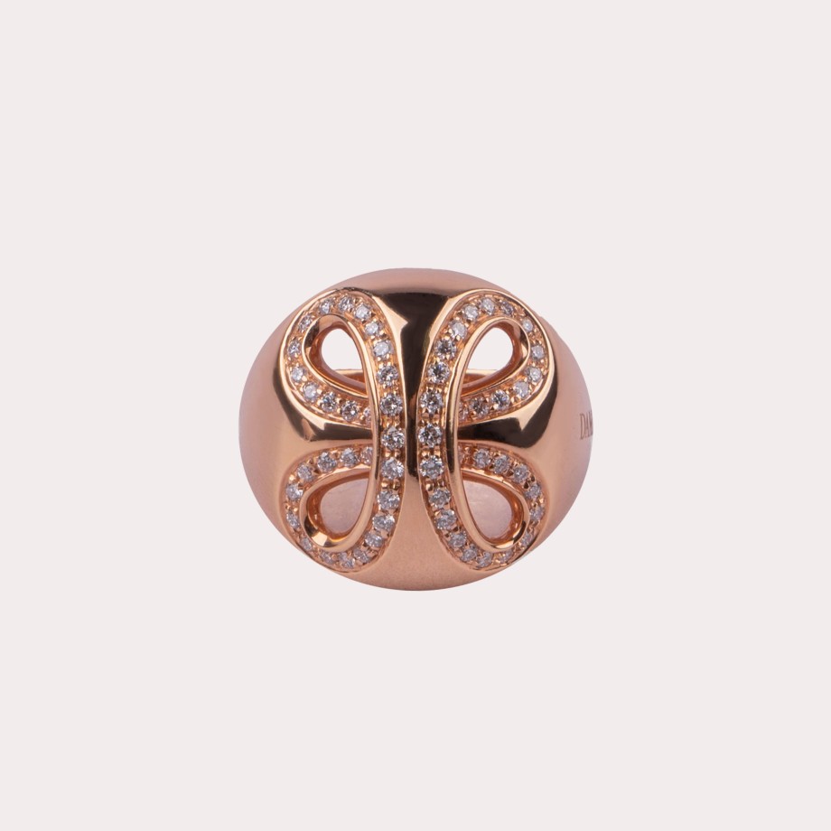 Jewelry DAMIANI | Damiani-Rose Gold Ring With Diamonds