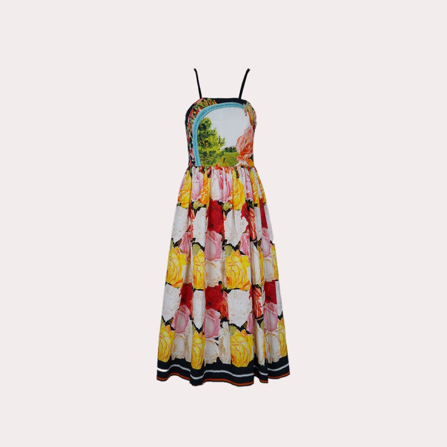 Clothing MARY KATRANTZOU | Mary Katrantzou-Printed Cotton-Blend Midi Dress