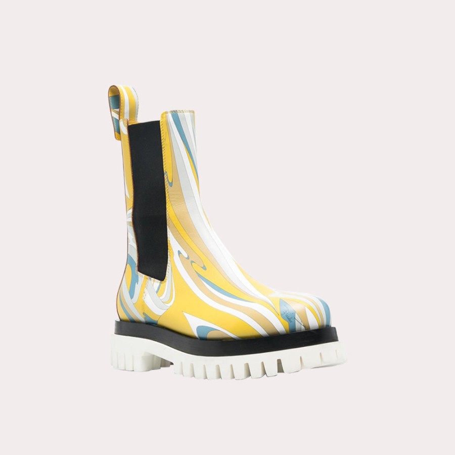 Shoes EMILIO PUCCI | Emilio Pucci -Vortici Print Ankle Boots