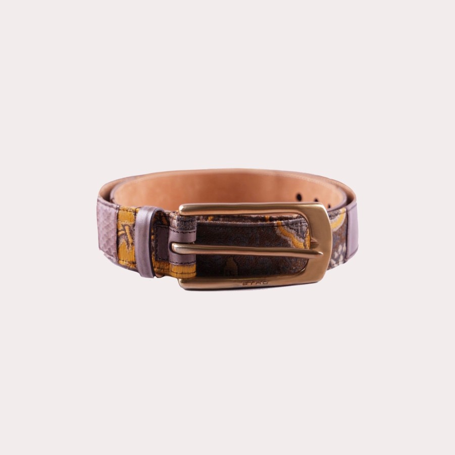 Accessories ETRO | Print Leather Belt