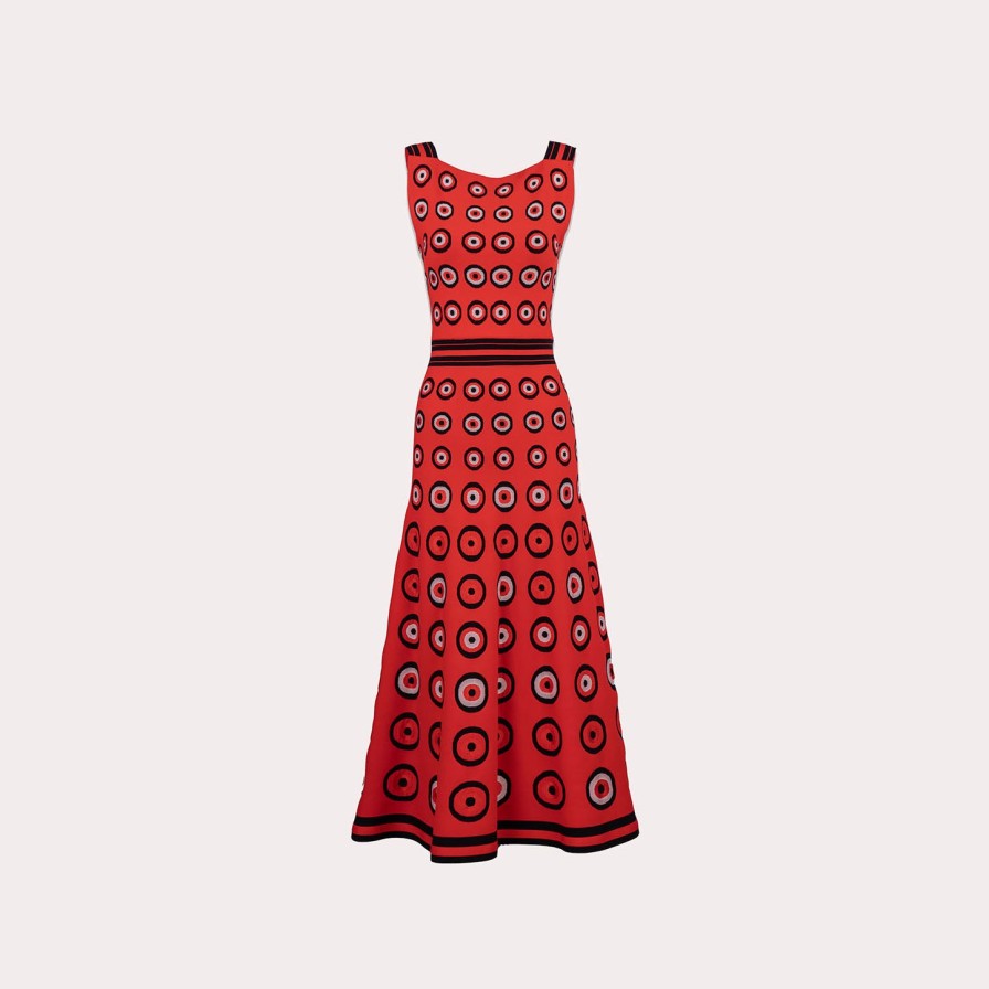 Clothing ALAIA | Alaia-Pattern Cinched Waist Dress