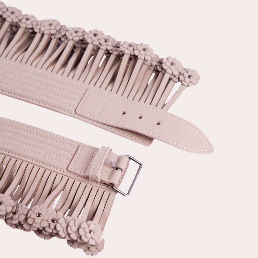 Accessories ALAIA | Laser-Cut Textured Leather Waist Belt