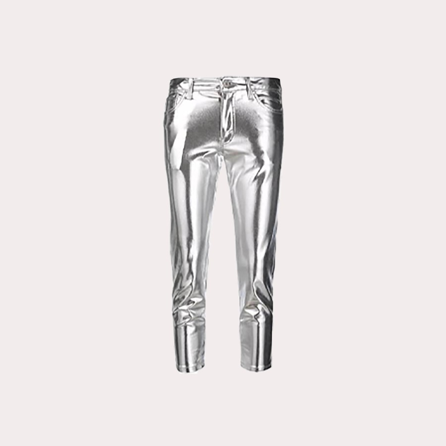 Clothing JUNYA WATANABE | Junya Watanabe-Metallic Cropped-Leg Trousers