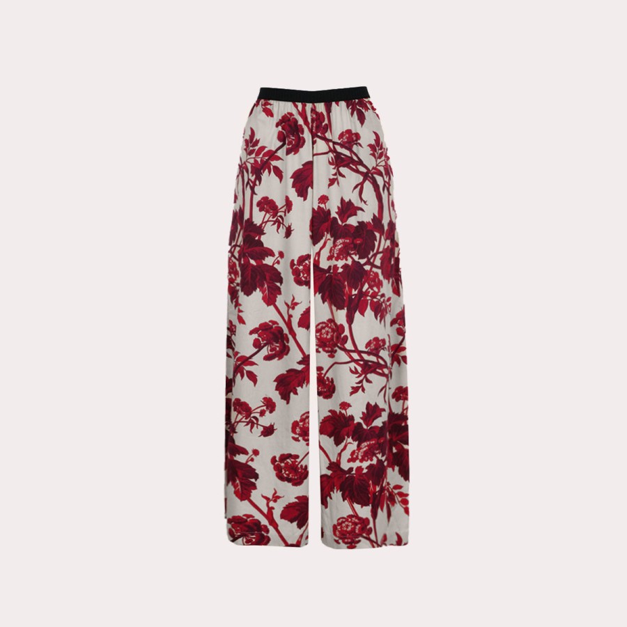 Clothing ANTONIO MARRAS | Antonio Marras-Floral Wide Leg Trousers