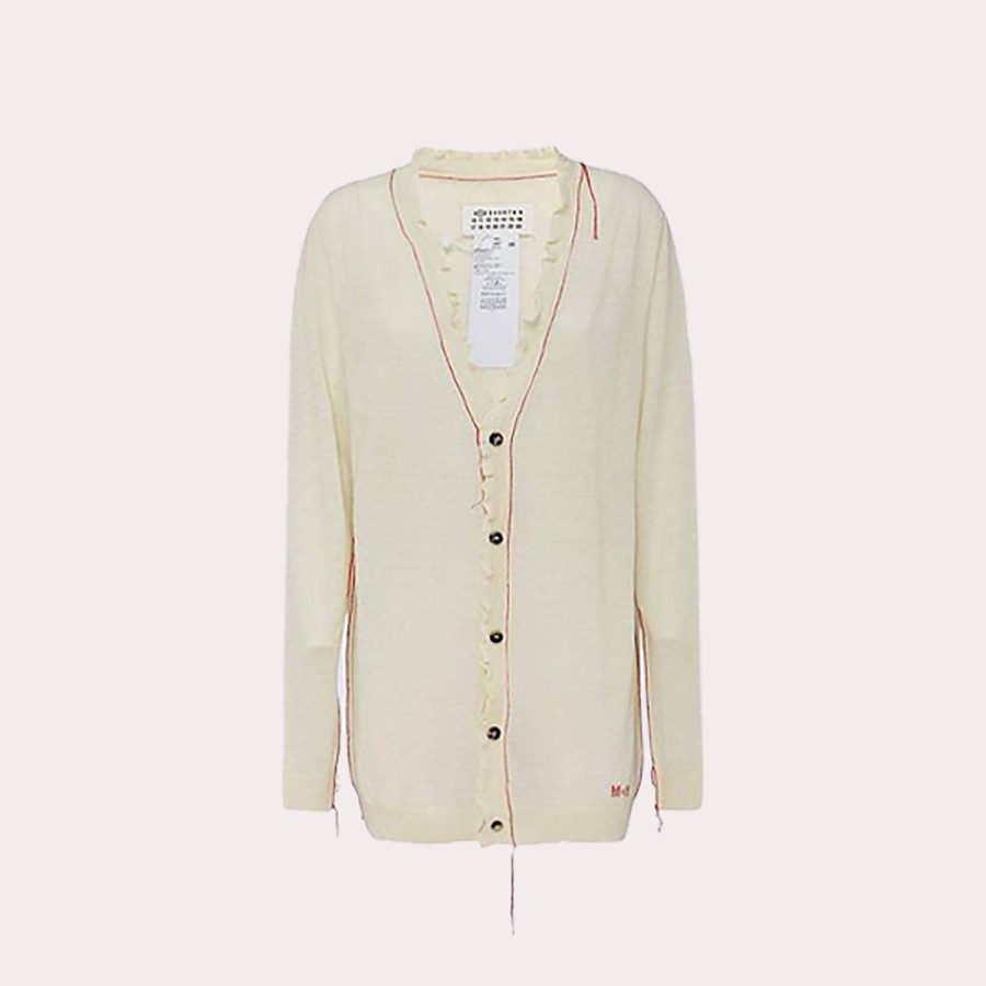 Clothing MAISON MARGIELA | Maison Margiela-Silk And Wool Blend Cardigan