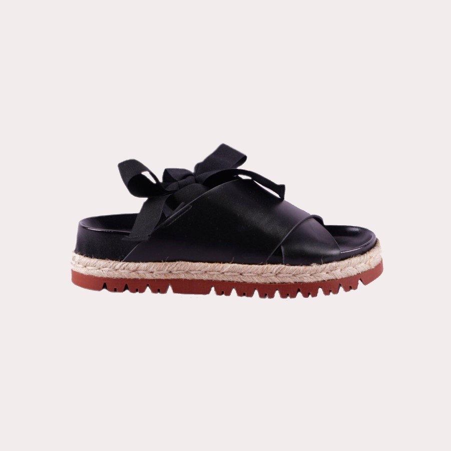 Shoes MARNI | Marni-Wedge Criss Cross Sandals