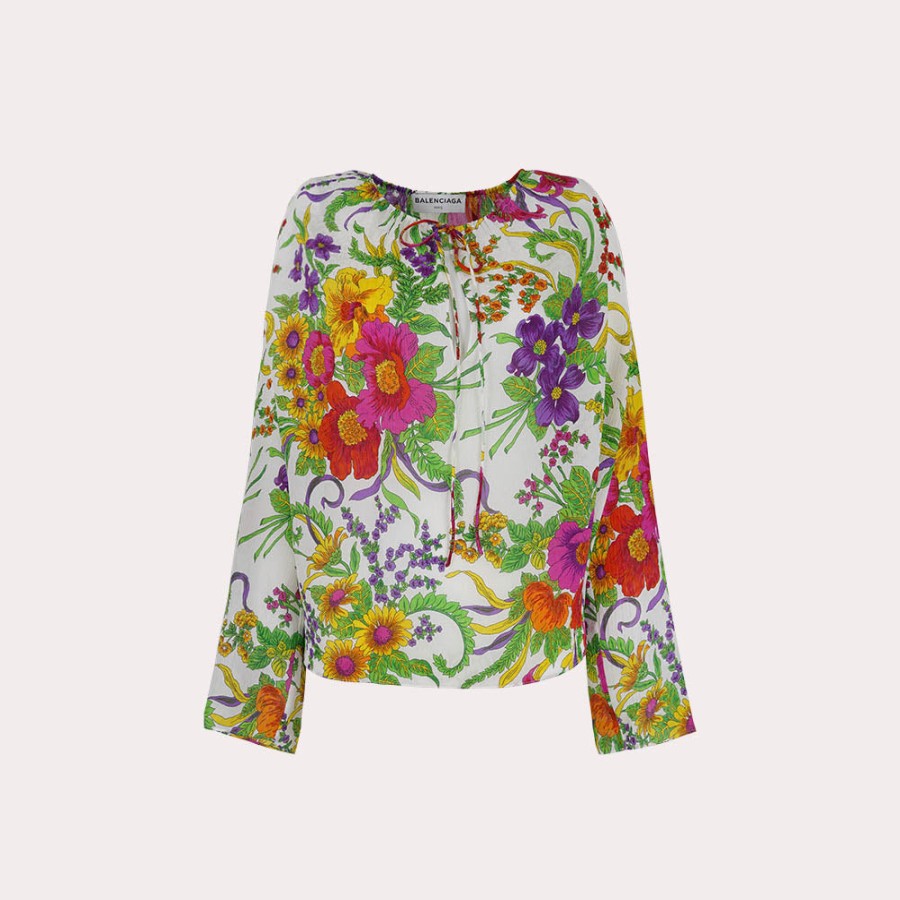 Clothing BALENCIAGA | Balenciaga-Floral Top