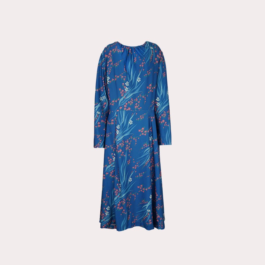 Clothing BALENCIAGA | Balenciaga-Slide Japanese Print Dress