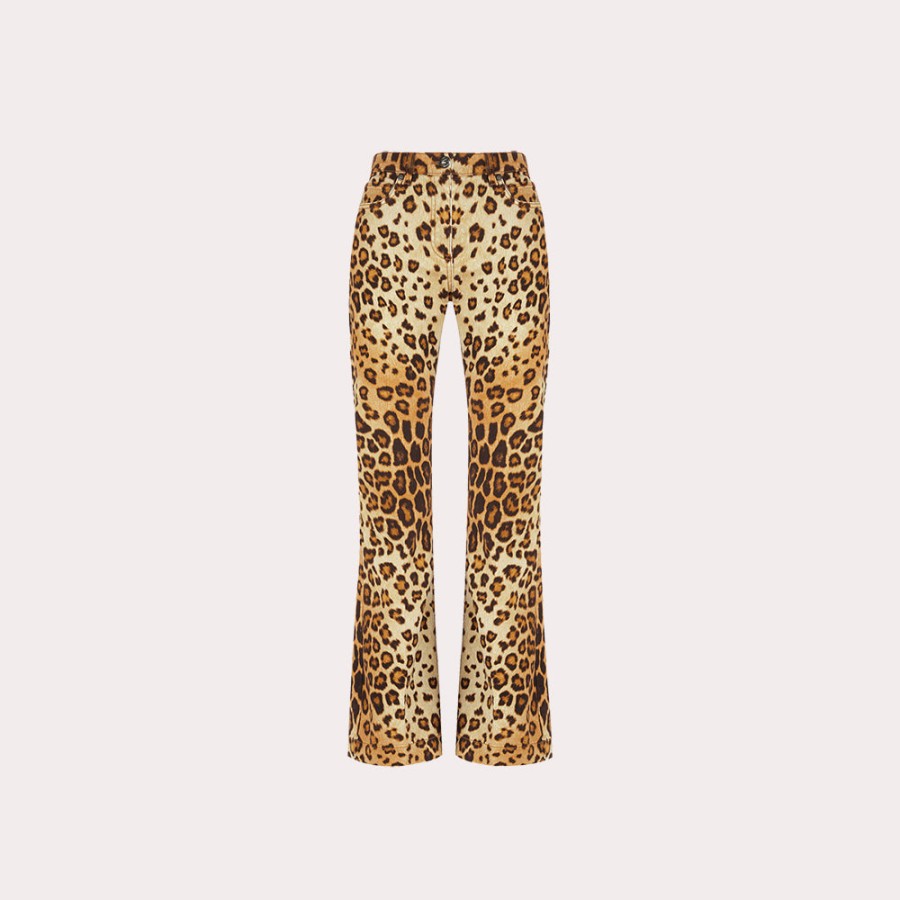 Clothing ETRO | Etro-Leopard-Print Flared Jeans