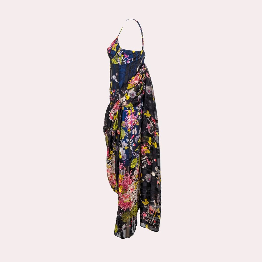 Clothing JEAN PAUL GAULTIER | Jean Paul Gaultier-Silk Floral Dress