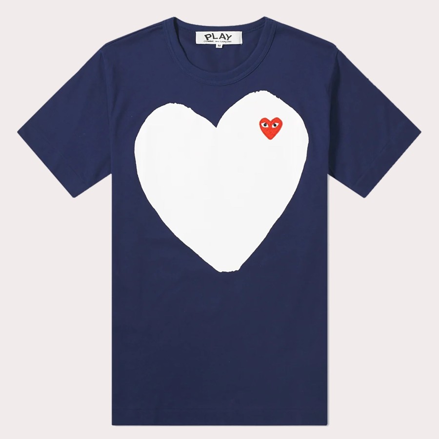 Clothing CDG PLAY | Cgd Play-Heart Cotton T-Shirt