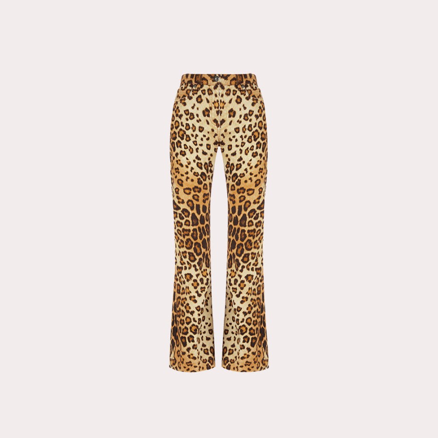 Clothing ETRO | Etro-Leopard-Print Flared Jeans