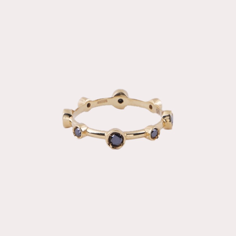 Jewelry DAMIANI | Damiani-Yellow Gold Ring With Black Diamond