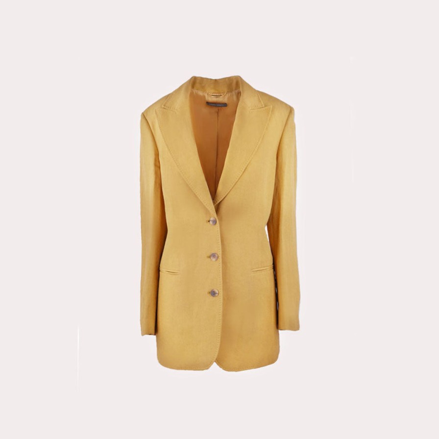 Clothing ALBERTA FERRETTI | Alberta Ferretti-Linen And Silk-Blend Twill Blazer