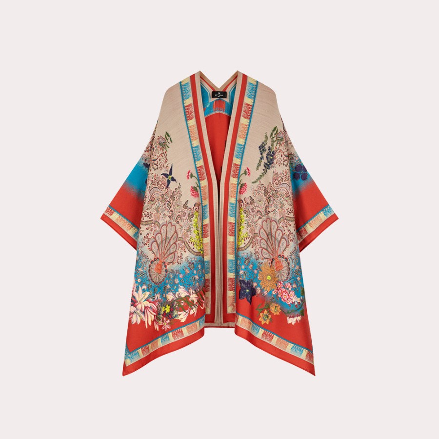 Clothing ETRO | Etro-Floral Jacquard Cape