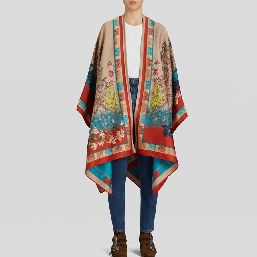 Clothing ETRO | Etro-Floral Jacquard Cape