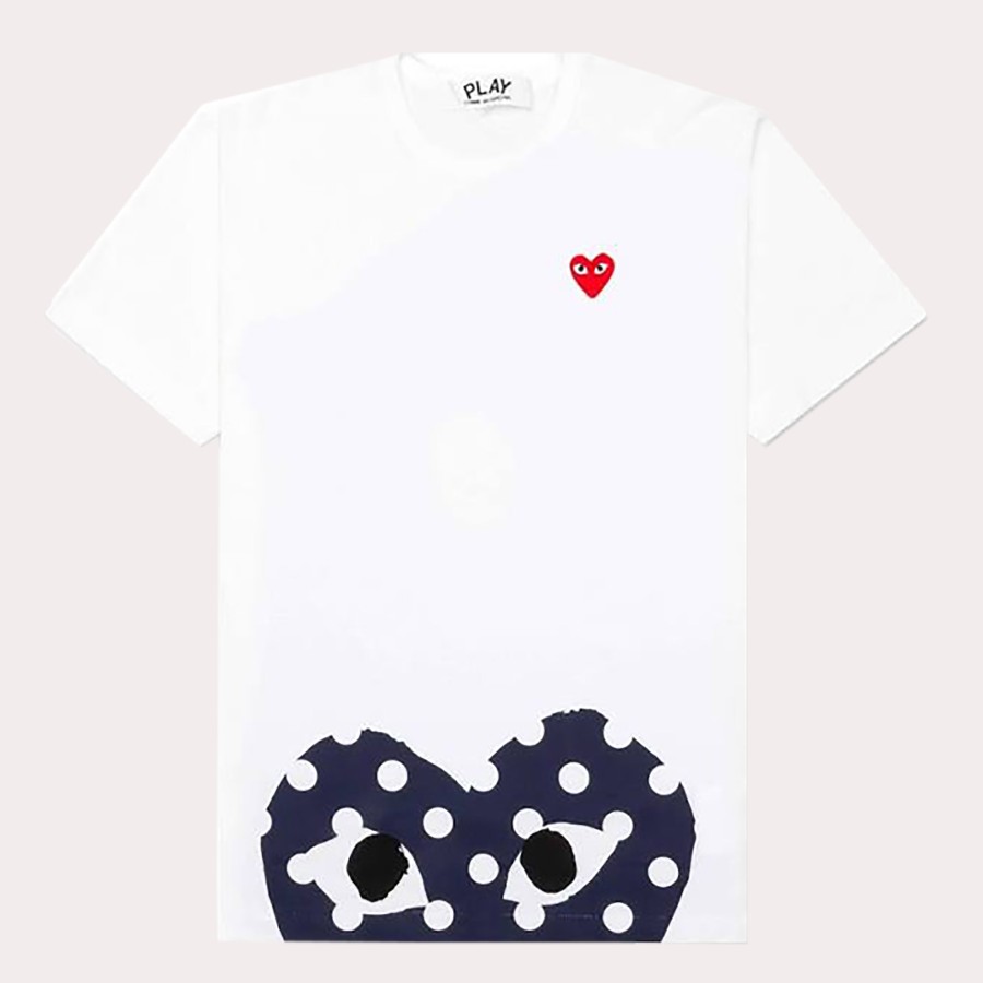 Clothing CDG PLAY | Cgd Play-Heart Cotton T-Shirt