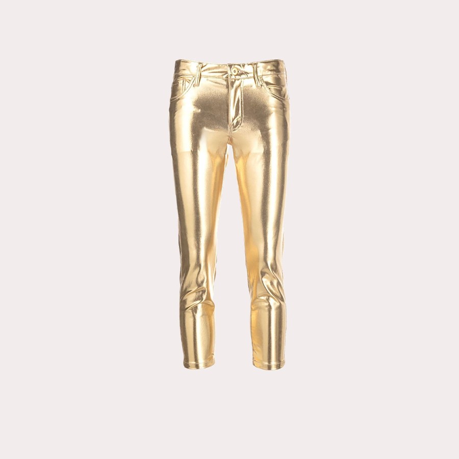 Clothing JUNYA WATANABE | Junya Watanabe-Metallic Cropped-Leg Trousers