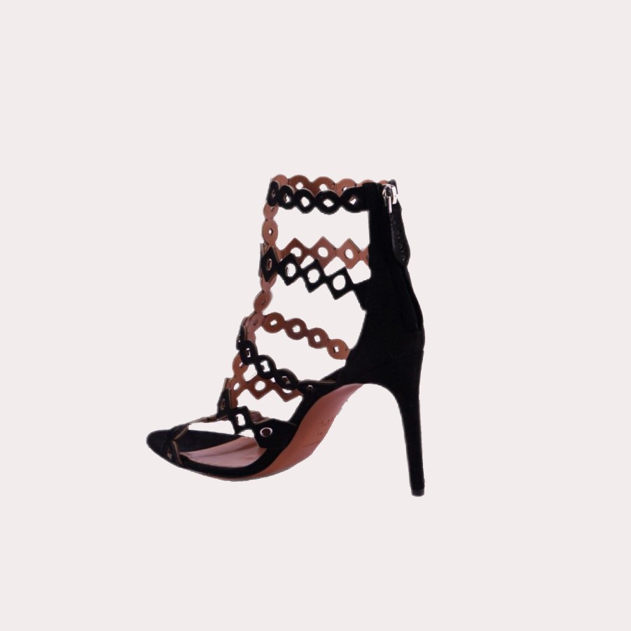 Shoes ALAIA | Alaia-Laser-Cut Suede Sandals