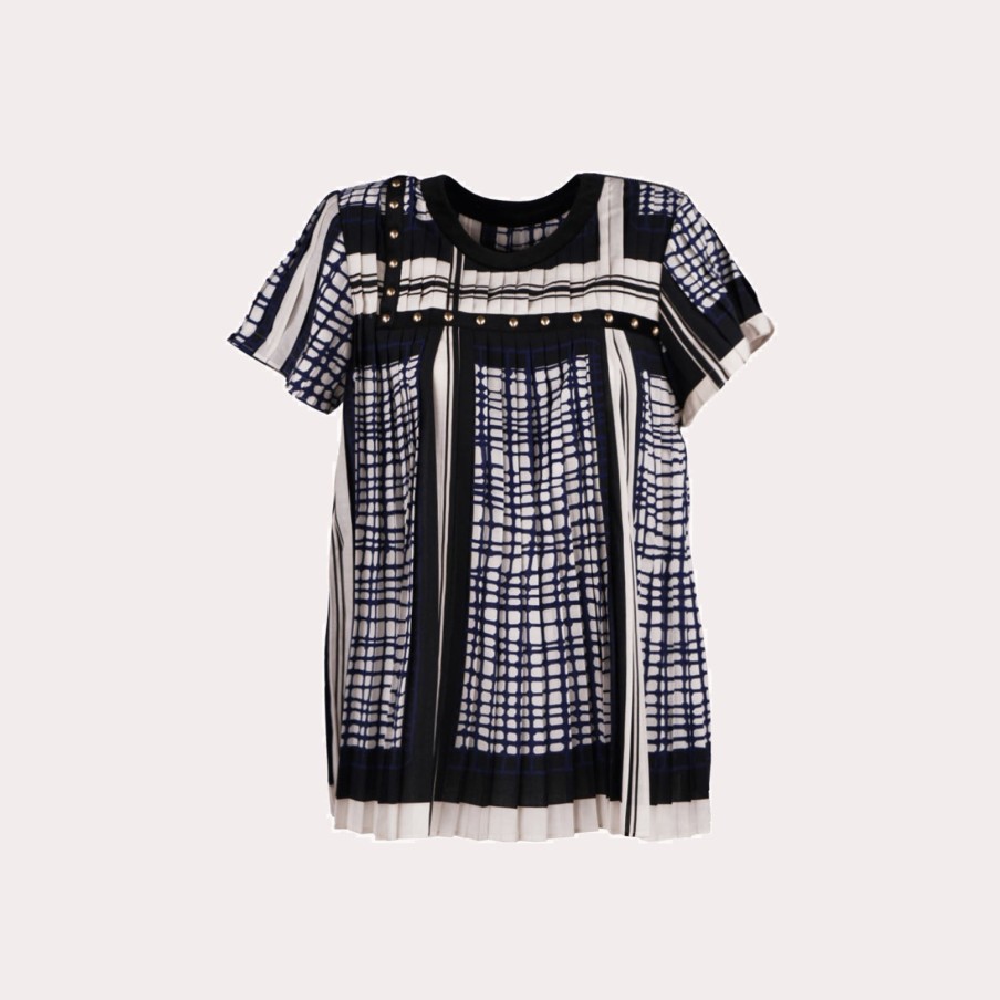 Clothing SACAI | Sacai-Short Sleeves Printed Top