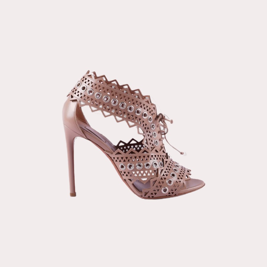 Shoes ALAIA | Alaia-Laser-Cut Leather Sandals